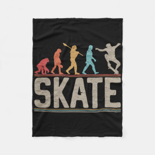 Skateboarder-Evolution Skater Skateboard Und Skate Fleecedecke