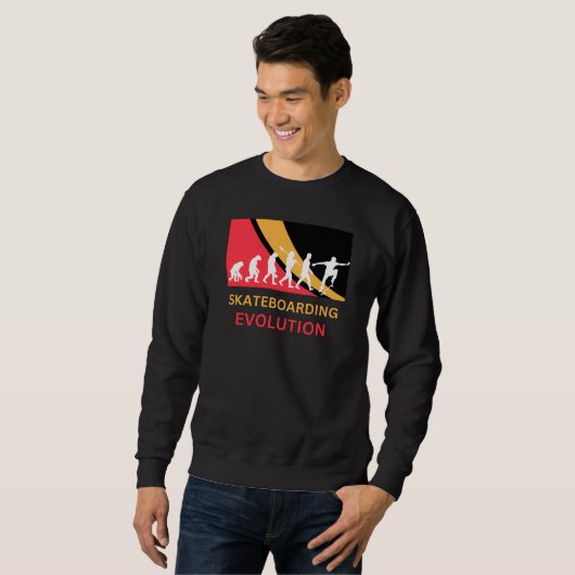 Skateboarder Evolution Sweatshirt (Vorne ganz)