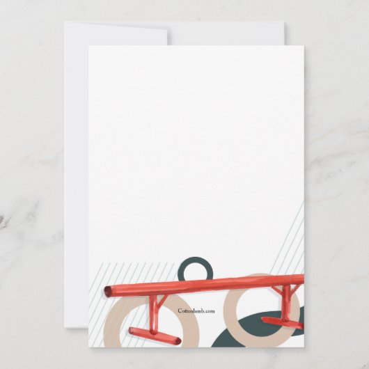 Skateboarder Extreme Fun Einladung (Rückseite)