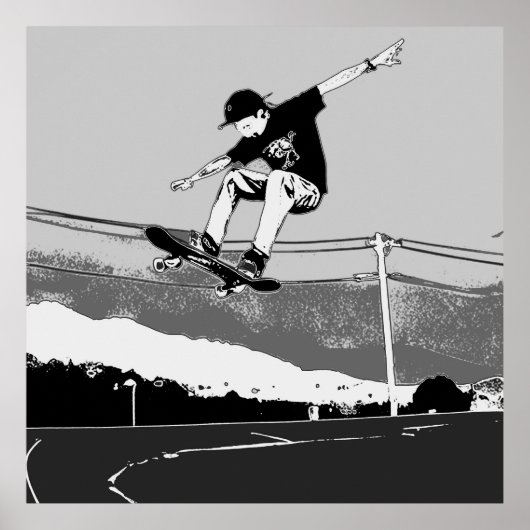 Skateboarder GetAir - Skateboarder-Design Poster (Vorne)