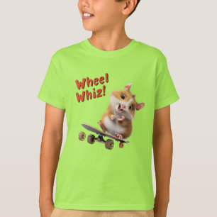 Skateboarder Hampster Wheel Whiz T-Shirt
