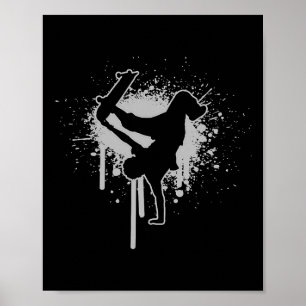 Skateboarder Herren Skateboardfahren Skaten Skater Poster