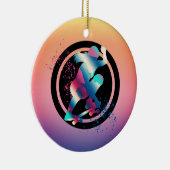 Skateboarder Keramik Ornament (Rechts)