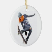 Skateboarder Keramik Ornament (Rechts)