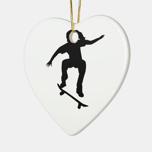 Skateboarder Keramikornament (Links)