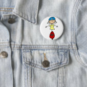 Skateboarder Knopf Button (Beispiel)