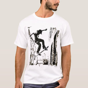 Skateboarder Kunst T-Shirt
