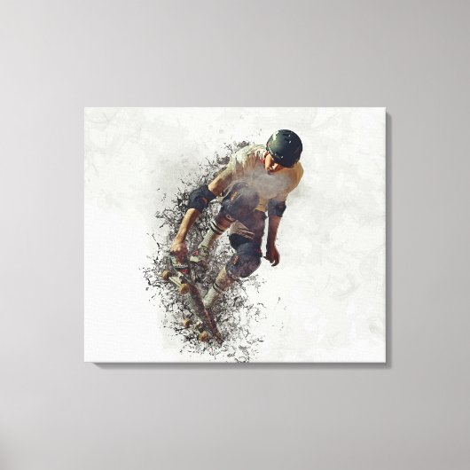 Skateboarder Leinwanddruck (Vorderseite)