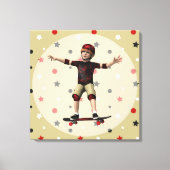Skateboarder Leinwanddruck (Vorderseite)