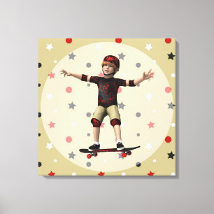 Skateboarder Leinwanddruck