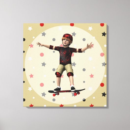 Skateboarder Leinwanddruck (Vorderseite)