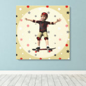 Skateboarder Leinwanddruck (Insitu (Holzboden))