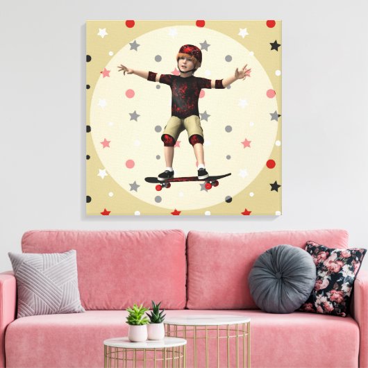 Skateboarder Leinwanddruck (Insitu (Wohnzimmer))