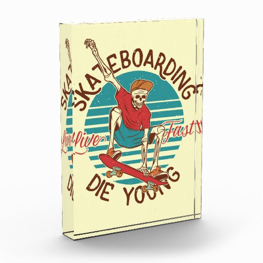 Skateboarder Live-Skateboarden Fotoblock (Links)