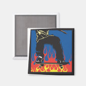 Skateboarder Magnet (Vorderseite/Rückseite)