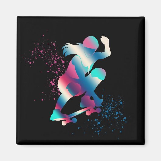 Skateboarder Magnet (Vorne)