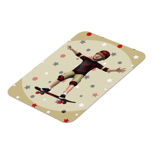 Skateboarder Magnet (Linke Seite)