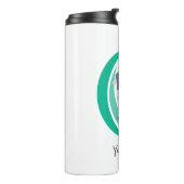 Skateboarder mit benutzerdefinierter Monogram Thermosbecher (Nach links gedreht)