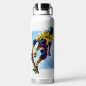 Skateboarder mit Namen Trinkflasche (Rückseite)