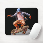 Skateboarder Mousepad (Mit Mouse)