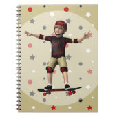 Skateboarder Notizblock (Vorderseite)