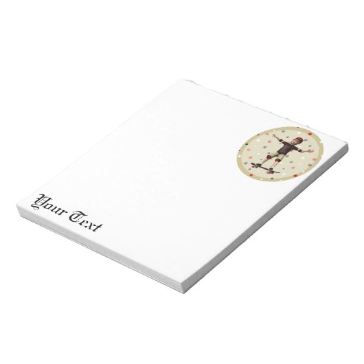 Skateboarder Notizblock (Rotiert)