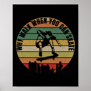 Skateboarder-Outfit Skateboard-Kleidung Skater Ska Poster