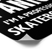 Skateboarder  poster (Ecke)