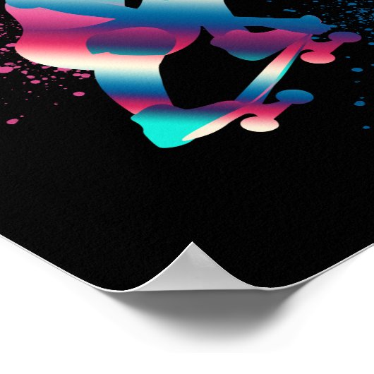 Skateboarder Poster (Ecke)