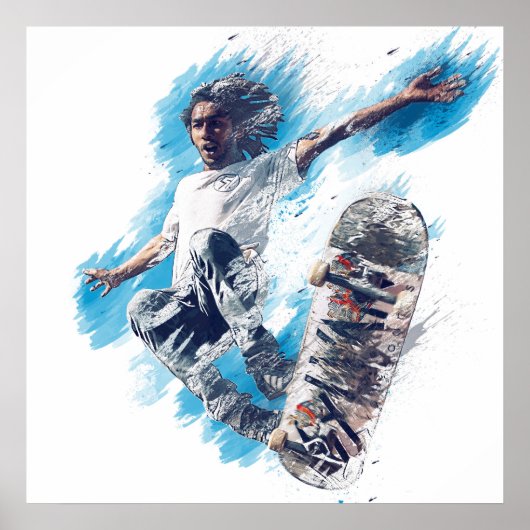 Skateboarder Poster (Vorne)
