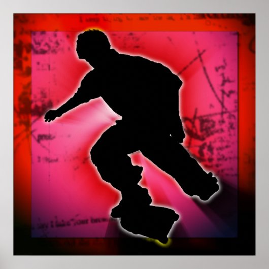 Skateboarder Poster (Vorne)