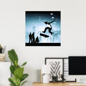 Skateboarder Poster (Heimbüro)