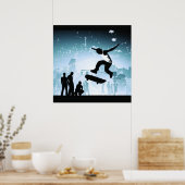 Skateboarder Poster (Küche)