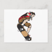 Skateboarder Postkarte (Vorderseite)