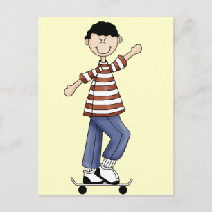Skateboarder Postkarte