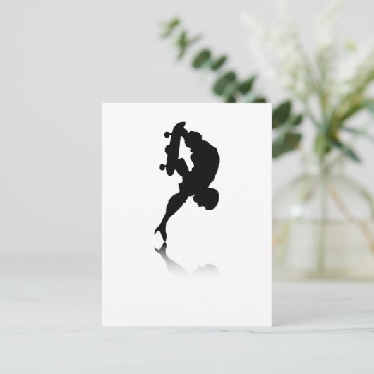 Skateboarder Postkarte (Stehend Vorderseite)