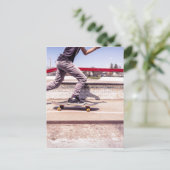 Skateboarder Postkarte (Stehend Vorderseite)