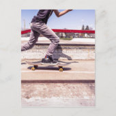 Skateboarder Postkarte (Vorderseite)