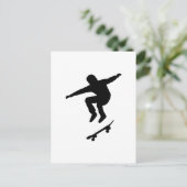 Skateboarder Postkarte (Stehend Vorderseite)