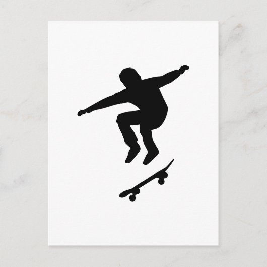 Skateboarder Postkarte (Vorderseite)