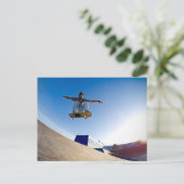 Skateboarder Postkarte (Stehend Vorderseite)