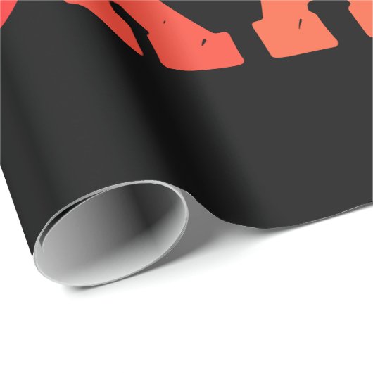 Skateboarder Retro Vintag Skateboarding Geschenkpapier (Rolleneckpunkt)