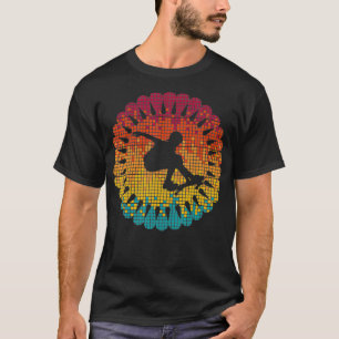Skateboarder Retro Vintage Skateboardfahren T-Shirt
