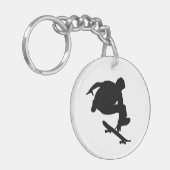 Skateboarder-Schlüsselanhänger Schlüsselanhänger (Vorderseite links)