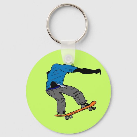 Skateboarder-Schlüsselanhänger Schlüsselanhänger (Vorderseite)