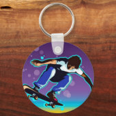 Skateboarder-Schlüsselanhänger Schlüsselanhänger (Vorderseite)