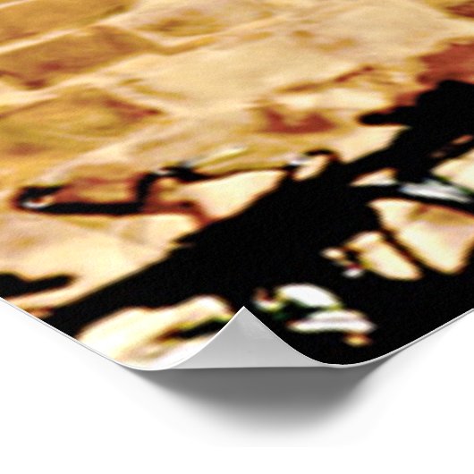 Skateboarder Silhouette Poster (Ecke)