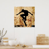 Skateboarder Silhouette Poster (Küche)