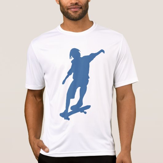 Skateboarder-Silhouette-T - Shirt (Vorderseite)