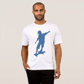 Skateboarder-Silhouette-T - Shirt (Vorne ganz)